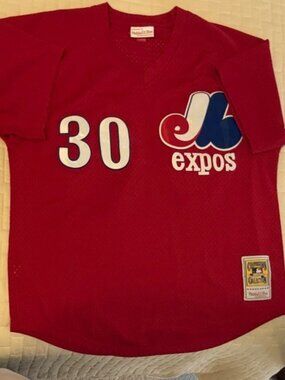 Mitchell & Ness Tim Raines Montreal Expos BP jersey. Large.